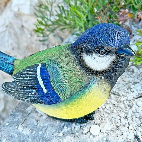 Large Blue Tit Bird Garden Ornament - Image 2