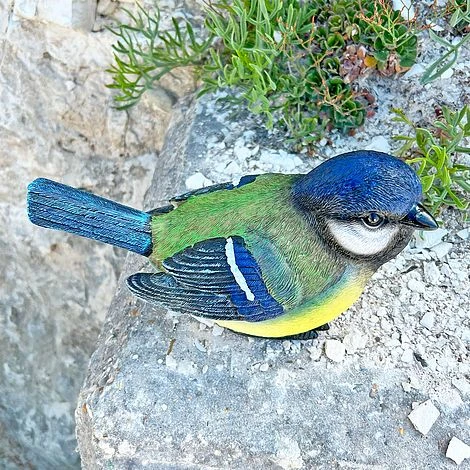 Large Blue Tit Bird Garden Ornament - Image 3