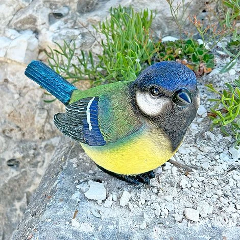 Large Blue Tit Bird Garden Ornament - Image 5