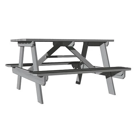 Soulet Childrens Garden Picnic Table Grey - Image 7