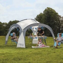 Garden Gear 3.9m Dome Event Shelter With Two Sunshade Walls