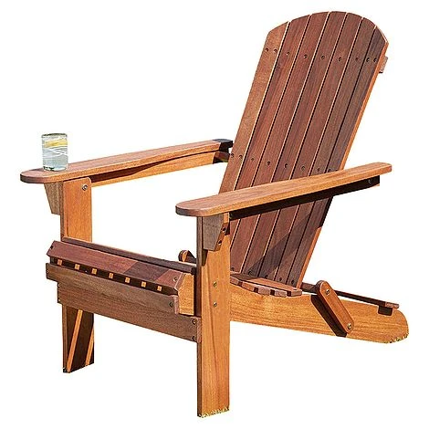 Garden Life Acacia Hardwood Folding Adirondack Chair - Image 3