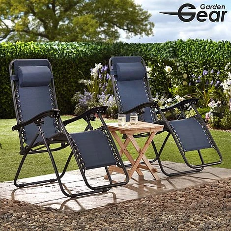 Garden Gear Zero Gravity Chair - Navy - Image 4