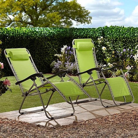 Garden Gear Zero Gravity Chair - Apple Green - Image 6