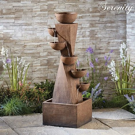 Serenity 6-Tier Bowl Tower Water Feature - Image 2