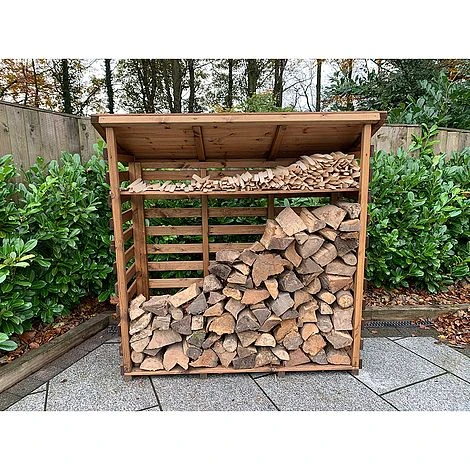 Wooden Log Store Large 5 X 2ft - Image 6