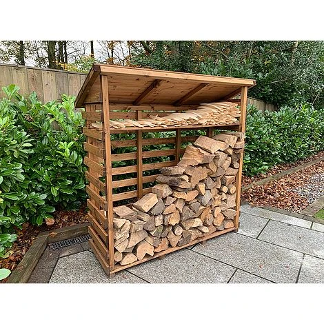 Wooden Log Store Large 5 X 2ft - Image 2