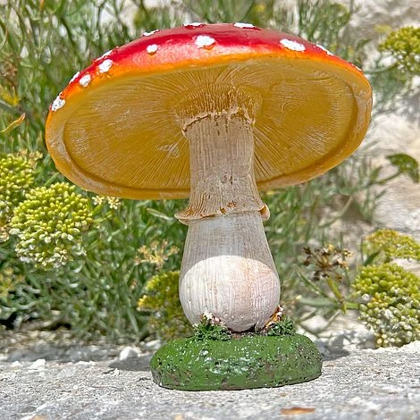 Large Red Cap Mushroom Ornament - Image 2