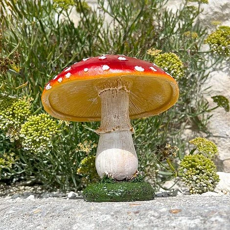 Large Red Cap Mushroom Ornament - Image 3