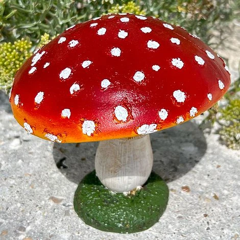 Large Red Cap Mushroom Ornament - Image 5