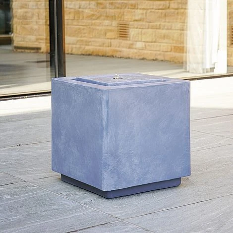 Outdoor Elite LED Cube Waterfeature Cement H40Cm W39Cm - Image 2