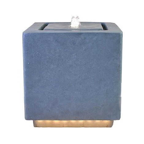 Outdoor Elite LED Cube Waterfeature Cement H40Cm W39Cm