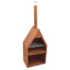 Outdoor Henley Fireplace Rust With Grill Iron H168Cm W61Cm