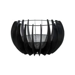 Outdoor Solis Firebowl In Matt Black H30CM W50CM