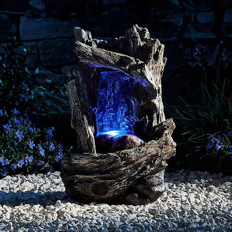 Serenity Table-top Tree Trunk Waterfall Water Feature - Image 3