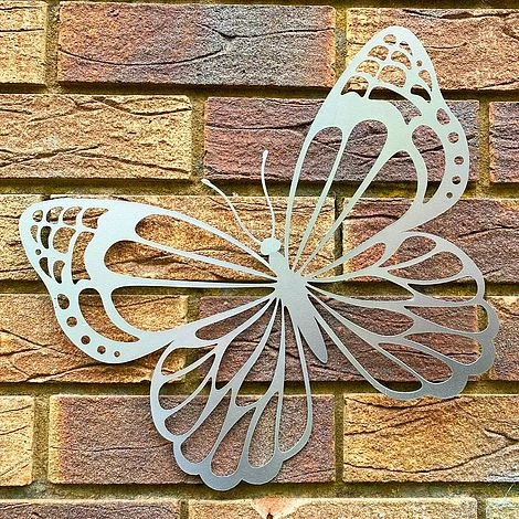 Metal Butterfly Garden Or Home Metal Wall Art Ornament Outdoor Insect Decoration - Image 3