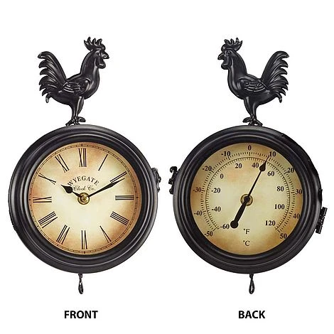 Wall Mounted Metal Rooster Clock - Image 6